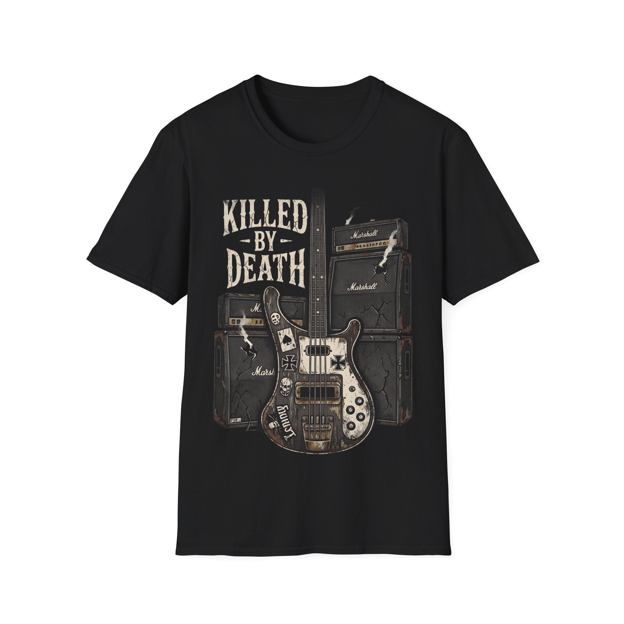 KILLED BY DEATH Motorhead Lemmy inspired Bass Tee