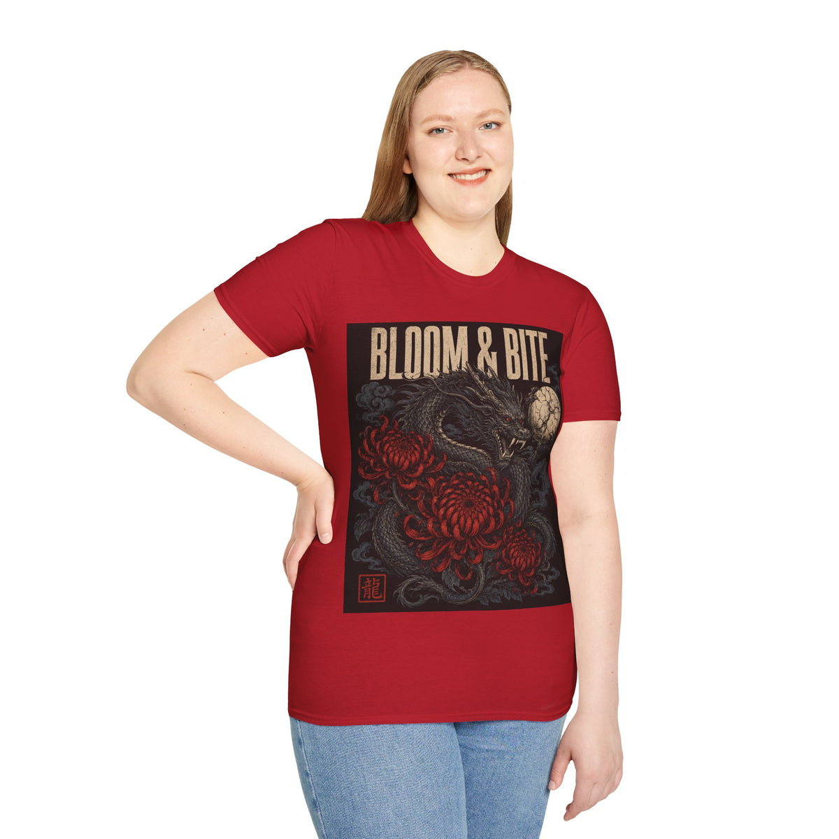 Bloom & Bite Dragon Floral Graphic Tee