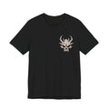 Demon Skull Chest Tee — Gothic Horned Skull T-Shirt