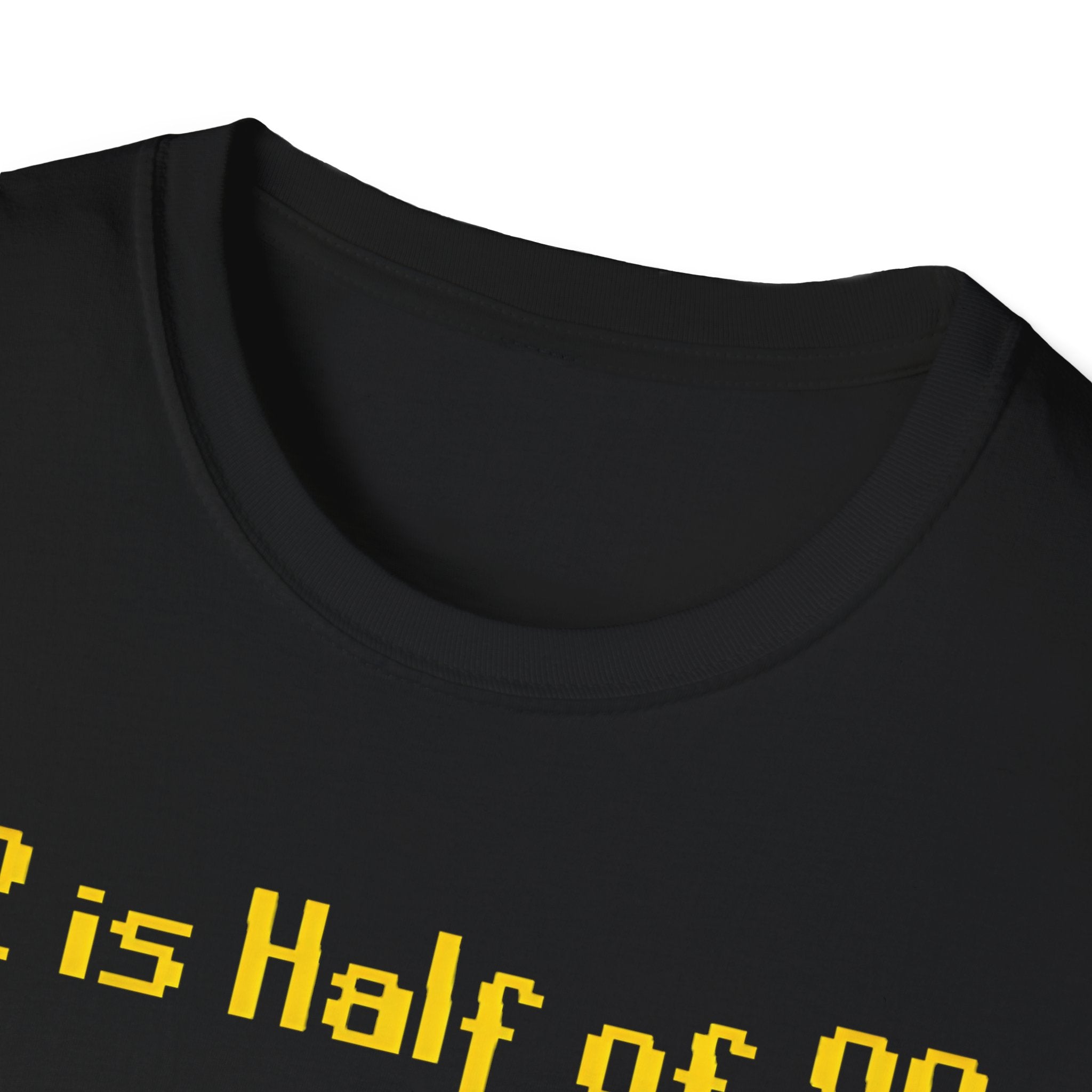 “92 is half of 99” Graphic T‑Shirt — Retro Pixel King Math Humor Tee