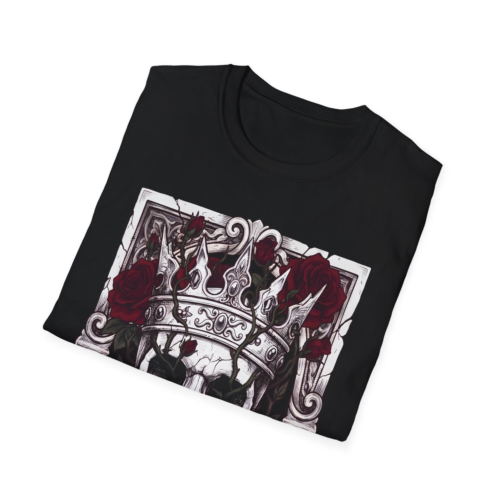 The Briar King - T-Shirt, Gothic / Dark Fantasy Skulls & Roses Design