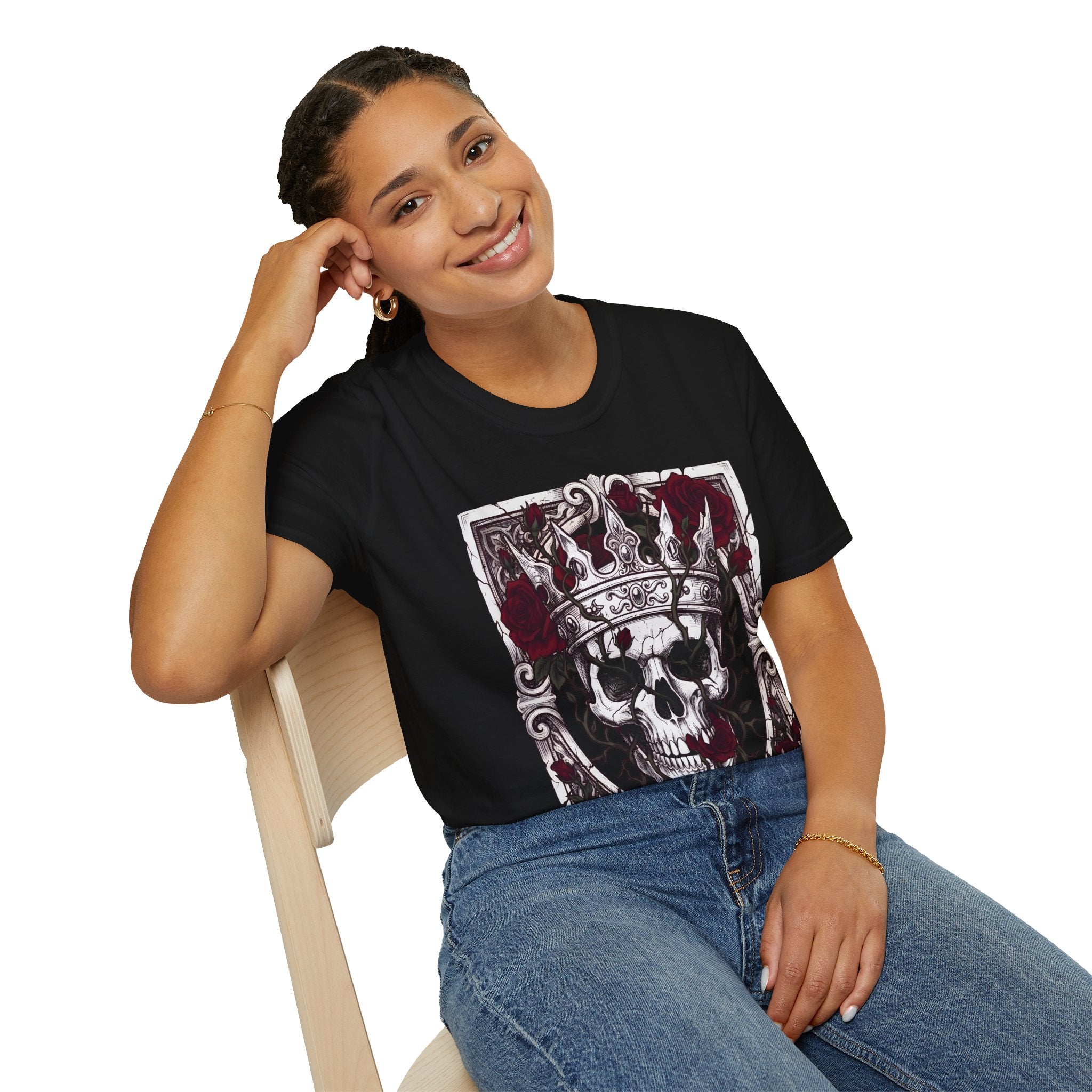 The Briar King - T-Shirt, Gothic / Dark Fantasy Skulls & Roses Design