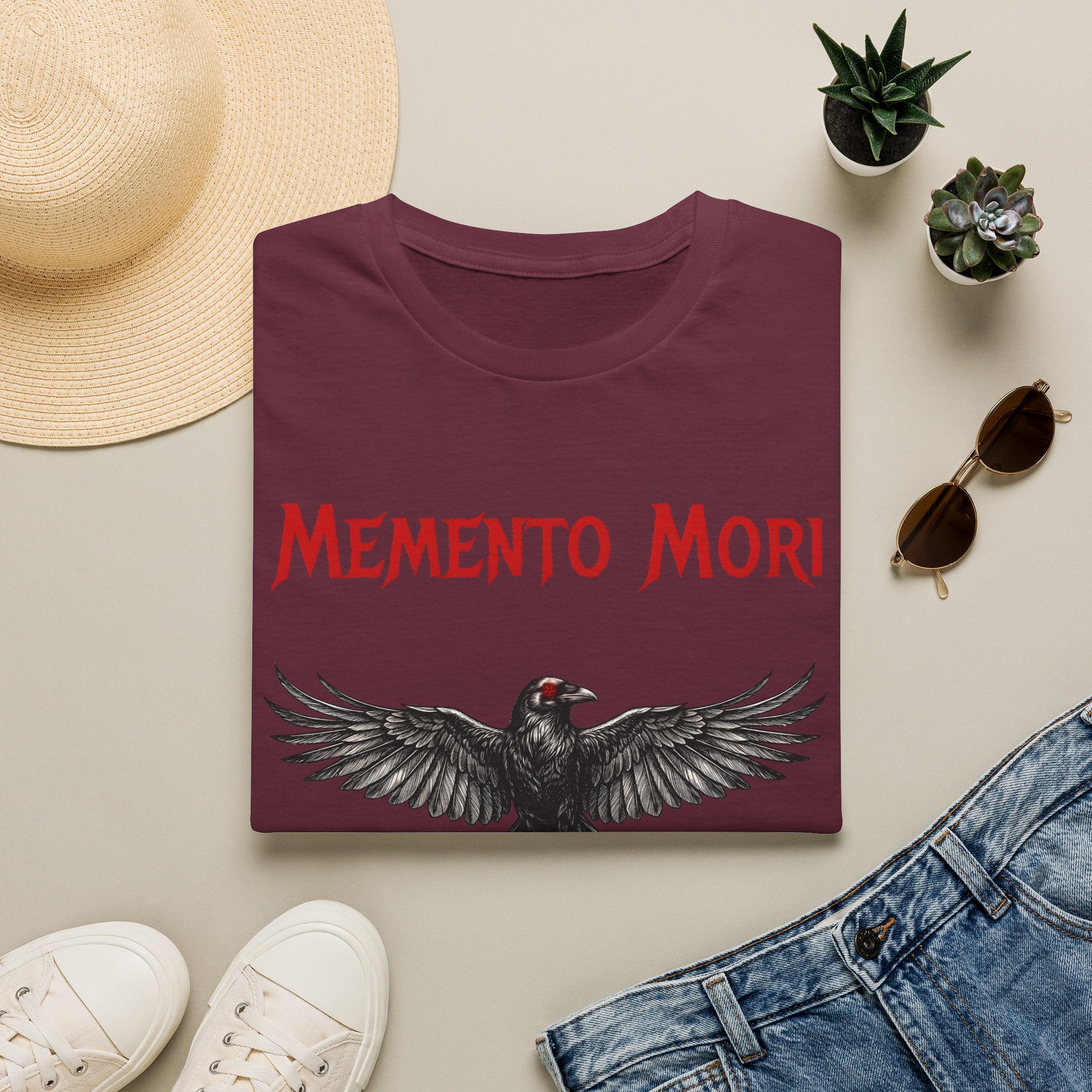 Momento Mori - Gothic / Dark Fantasy Crow T-Shirt