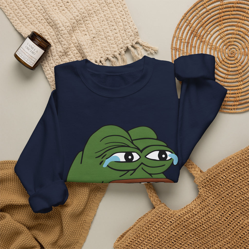 Pepe Frog Laughing Crewneck Sweatshirt