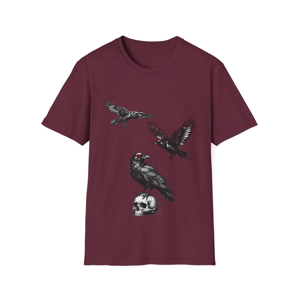 The Messengers - T Shirt, Gothic / Dark Fantasy Crow Design