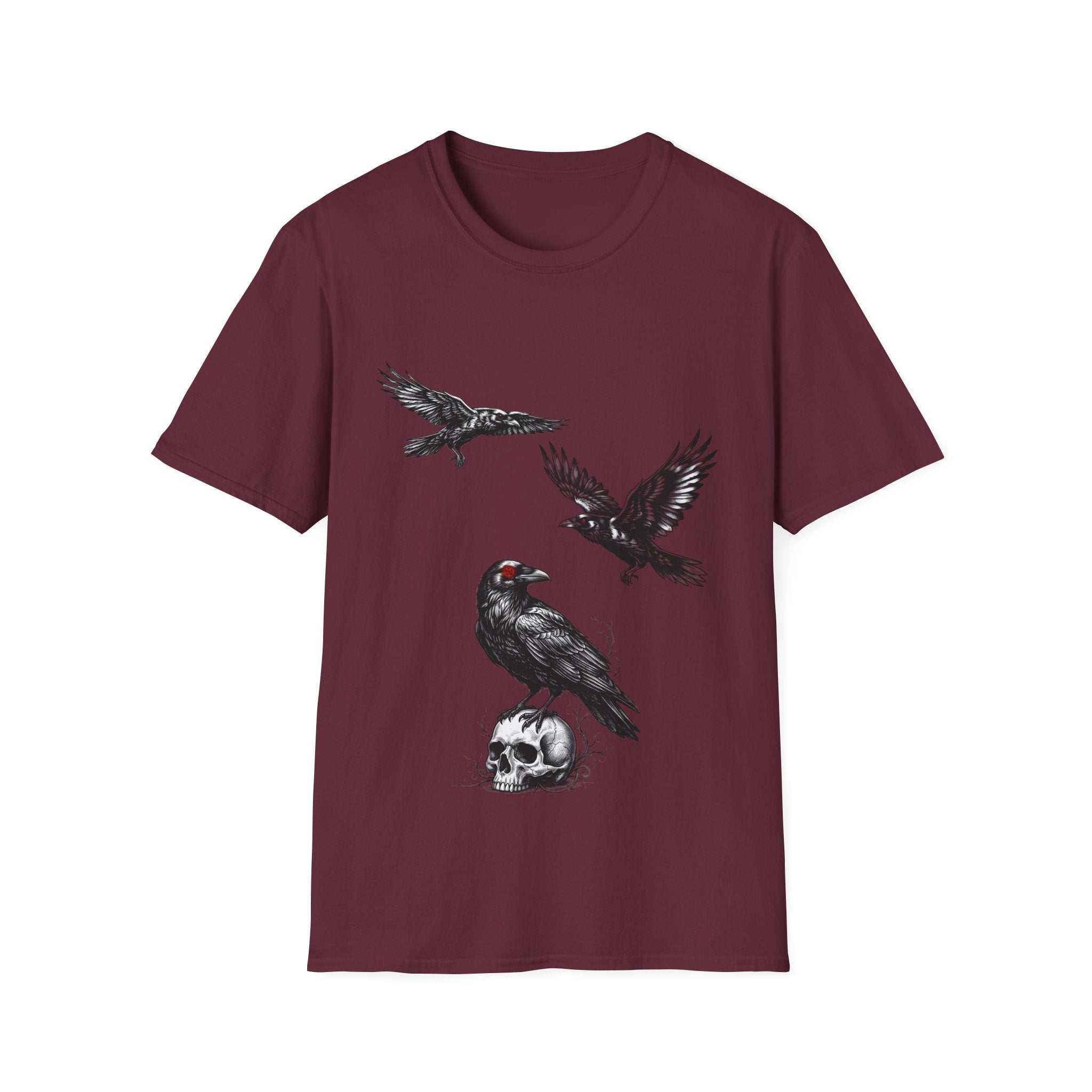 The Messengers - T Shirt, Gothic / Dark Fantasy Crow Design