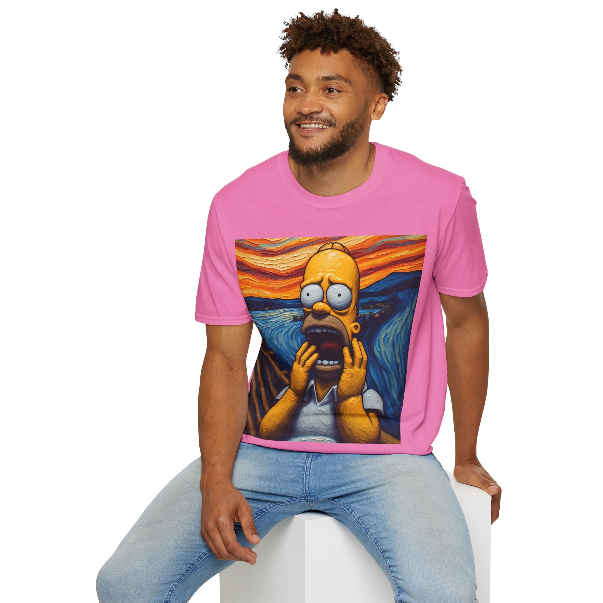 Homer Scream T-Shirt — Parody Pop Art Graphic Tee