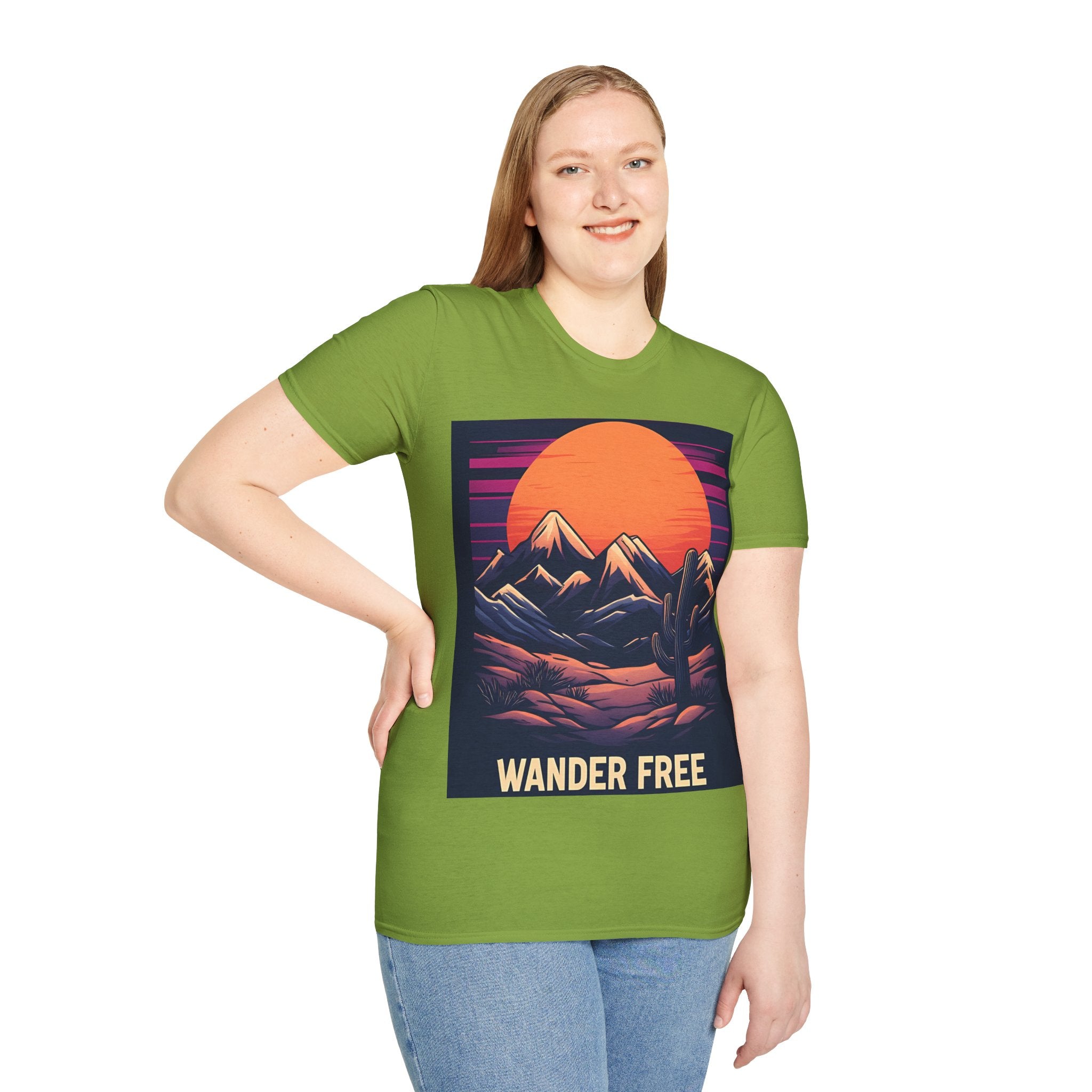 Sunset Mountains T-Shirt — Retro Desert Sunset Graphic Tee