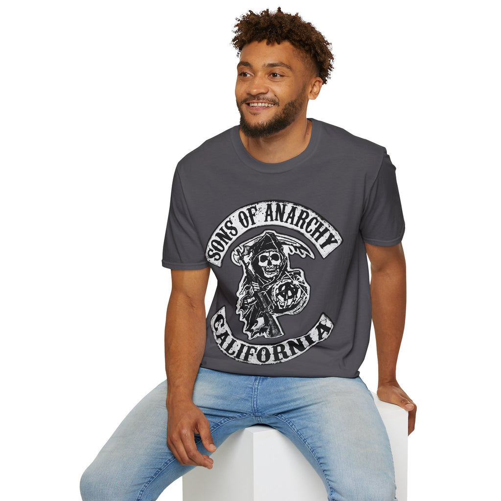 Sons of Anarchy Graphic T‑Shirt — Reaper Emblem California Biker Tee