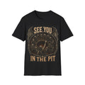 See You In The Pit T-Shirt — Vintage Gothic Skull Mosh Graphic Tee