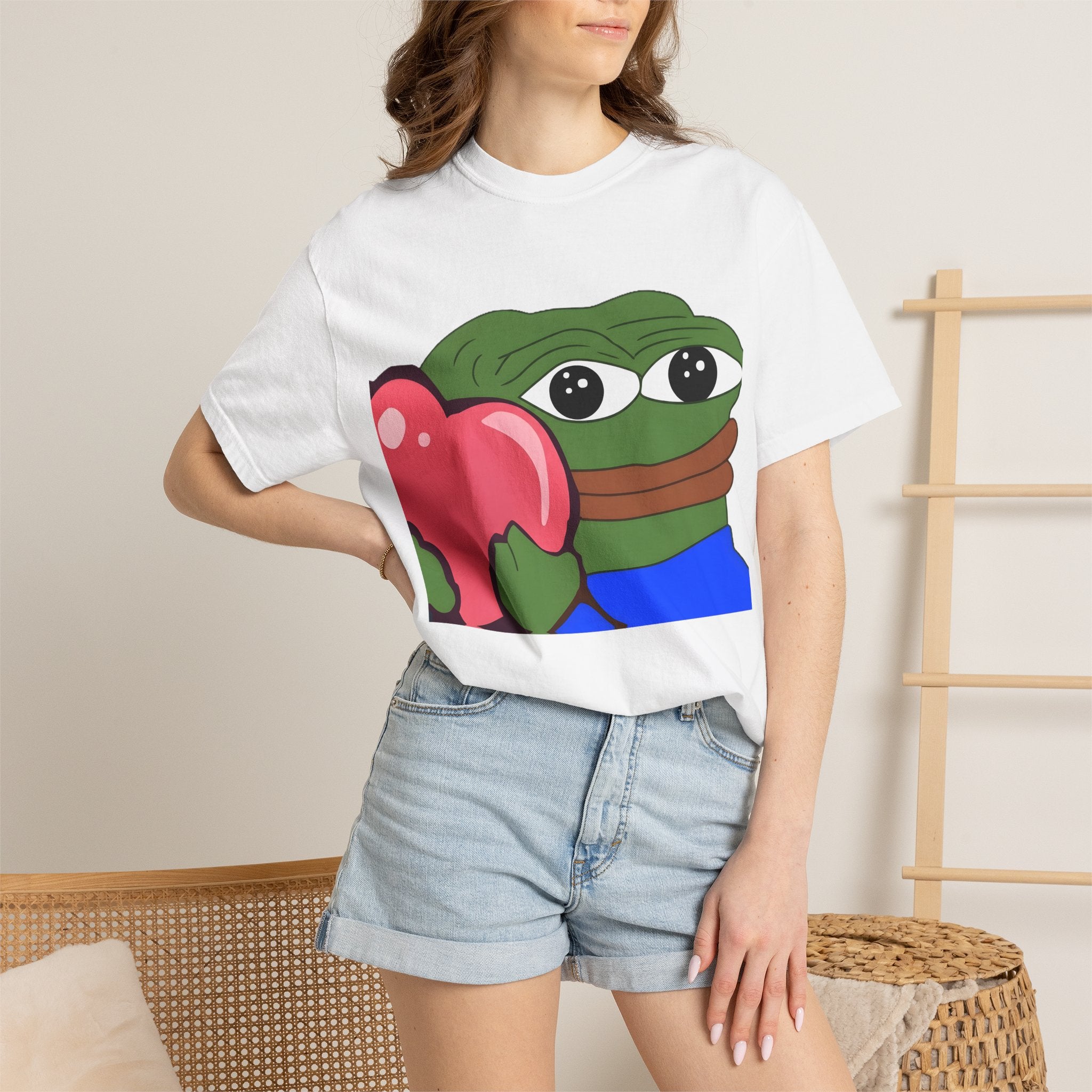 Pepe Hugging Heart T-Shirt