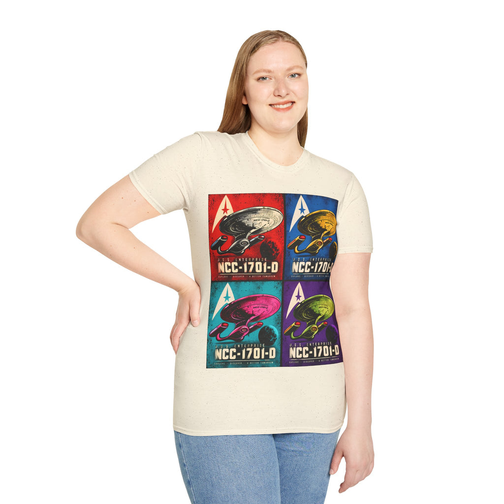 Starship NCC-1701-D Pop Art T-Shirt