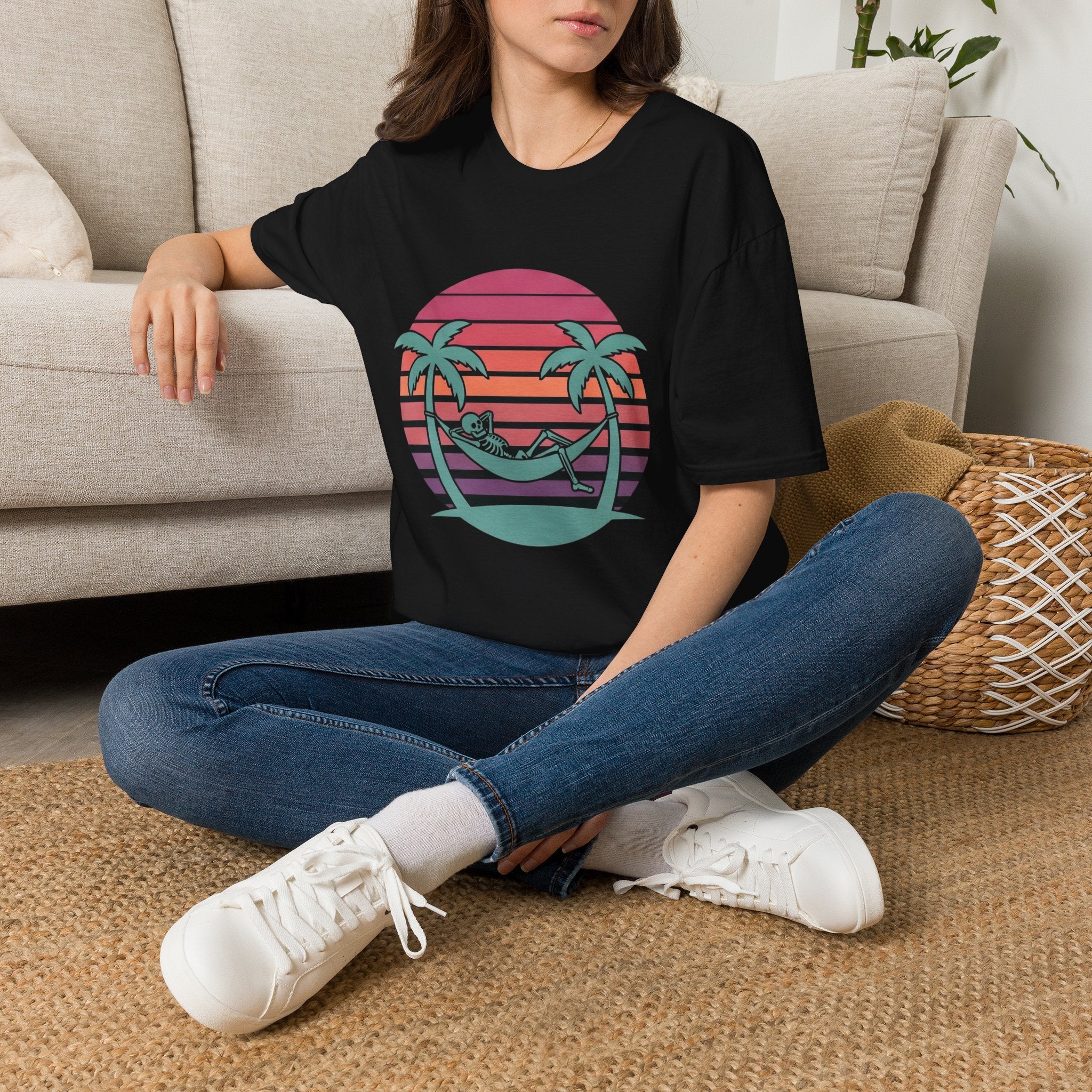 Skele' - T-Shirt, Summer / Holiday Skeleton Design