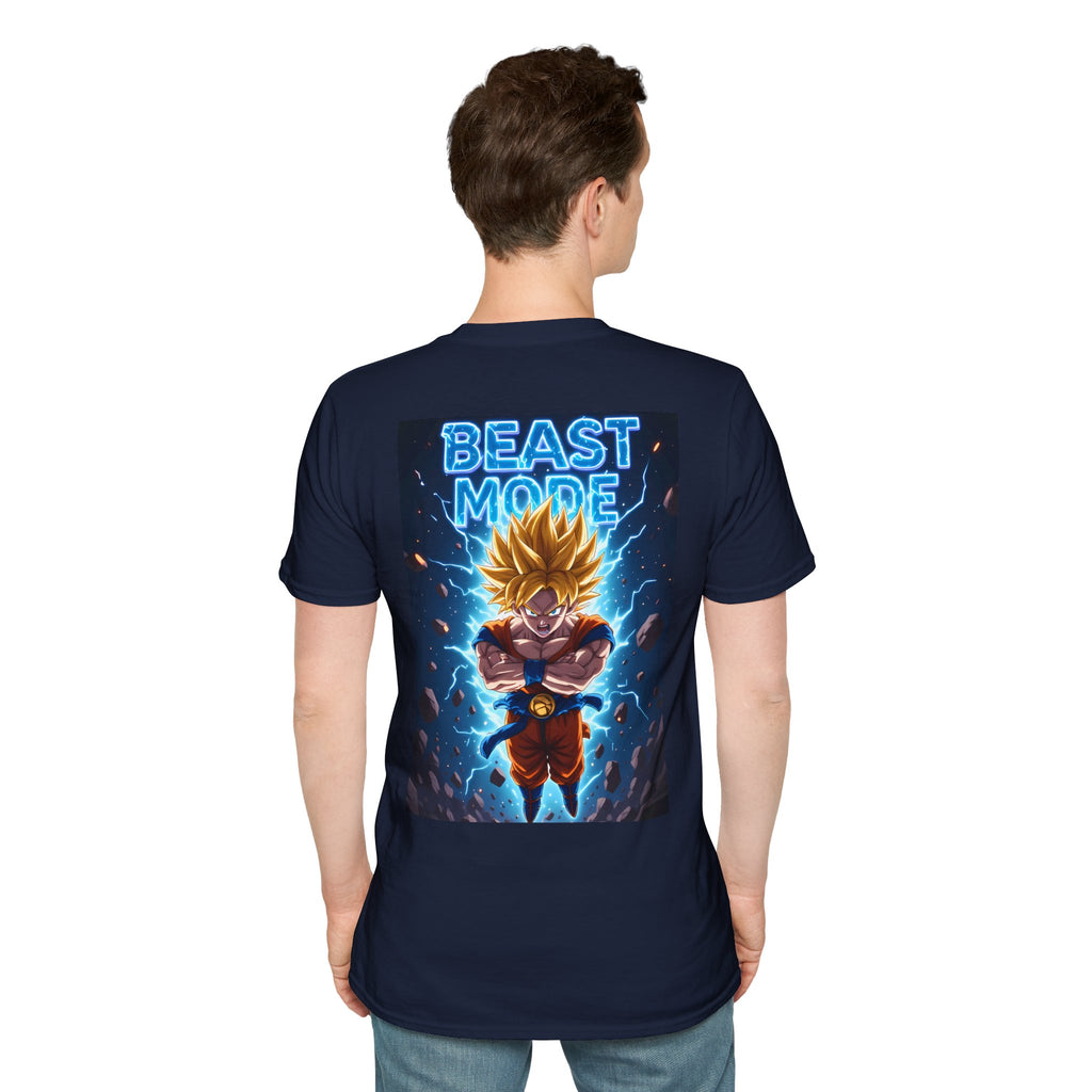 Goku Beast Mode Back Print T-Shirt — Anime Dragon Ball Fighter Tee