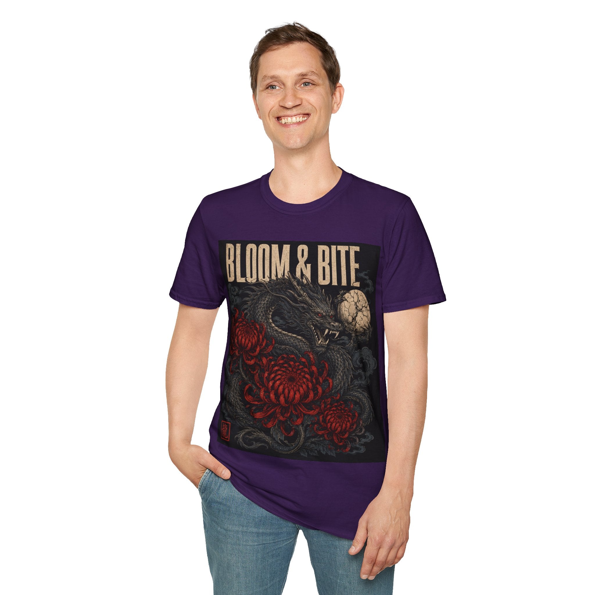 Bloom & Bite Dragon Floral Graphic Tee