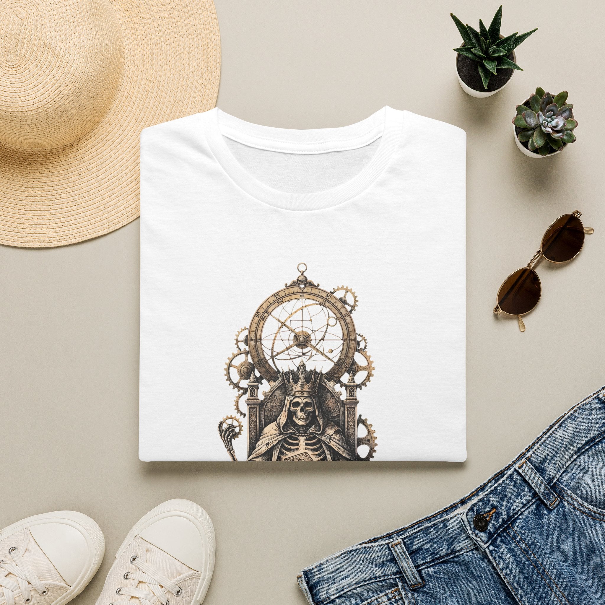 Time is our Keeper - T-Shirt, Gothic / Dark Fantasy Grim Reaper Design