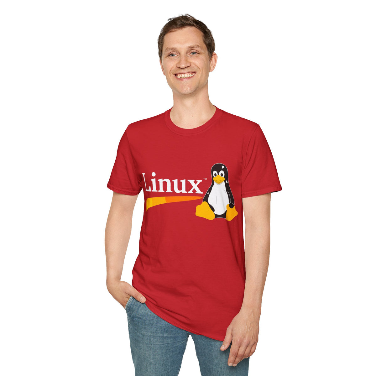 Linux Penguin Logo T‑Shirt — Retro Tech Tee for Developers & Open Source Fans