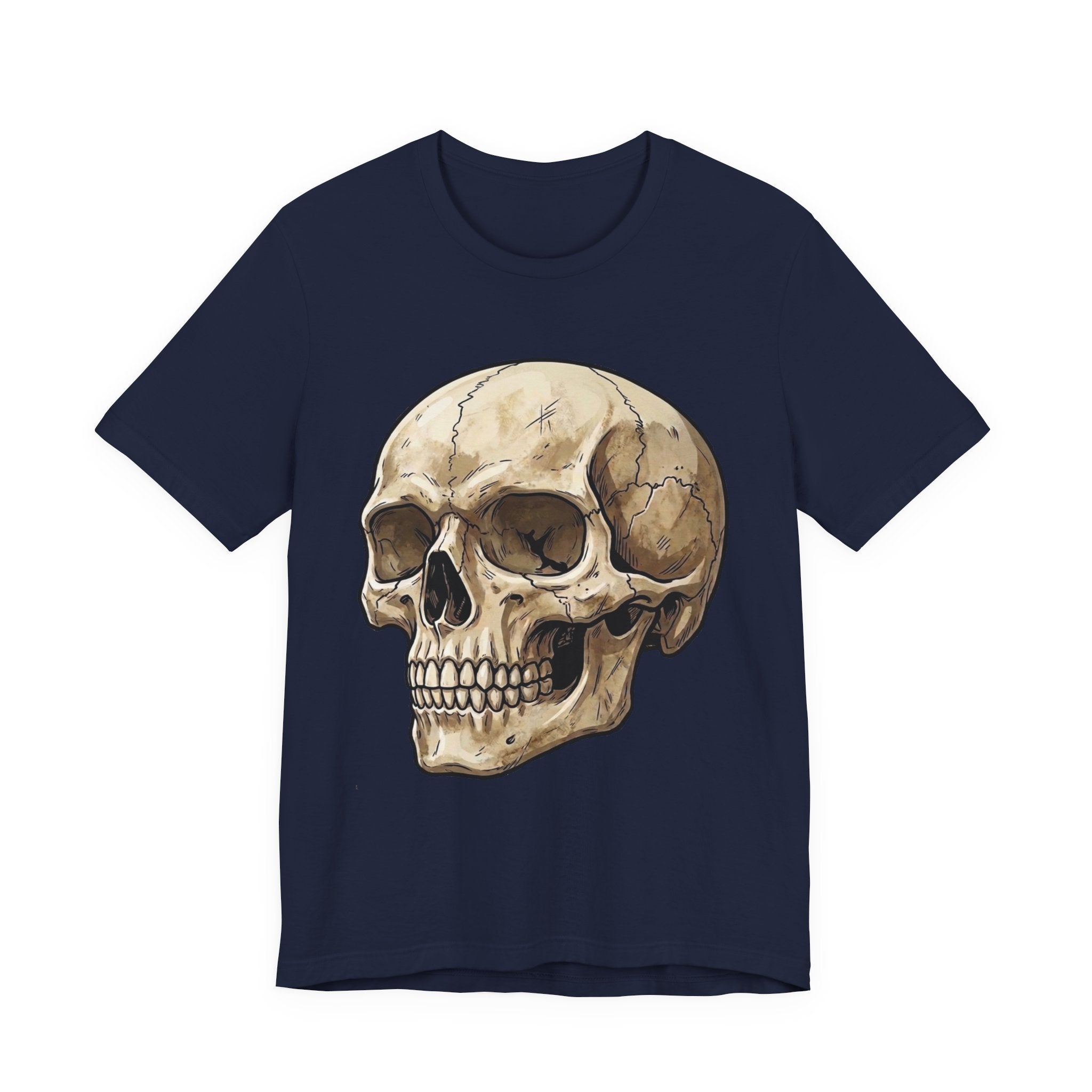 Skull Illustration T-Shirt — Vintage Anatomical Skull Tee