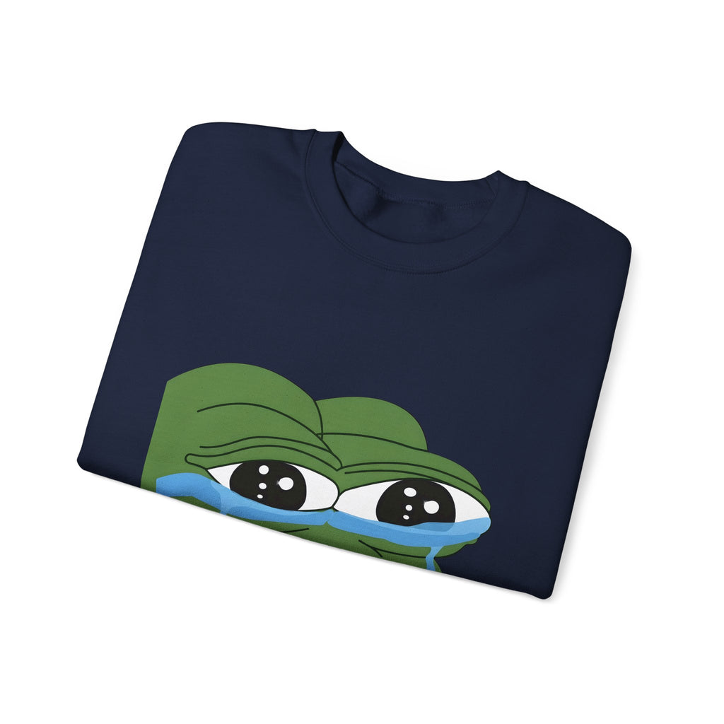 Crying Pepe Graphic Sweatshirt