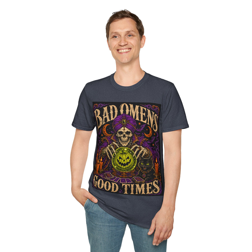 Bad Omens Skull T-Shirt — Retro Gothic Halloween Tee