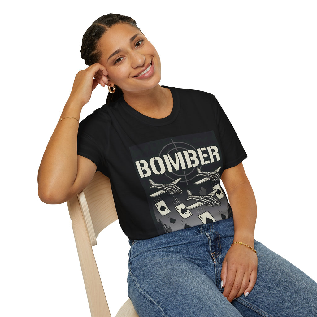 Bomber Plane Ace of Spades T-Shirt - Aviation Air Force Tee