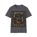 Resting Witch Face T-Shirt — Vintage Halloween Witch Graphic Tee