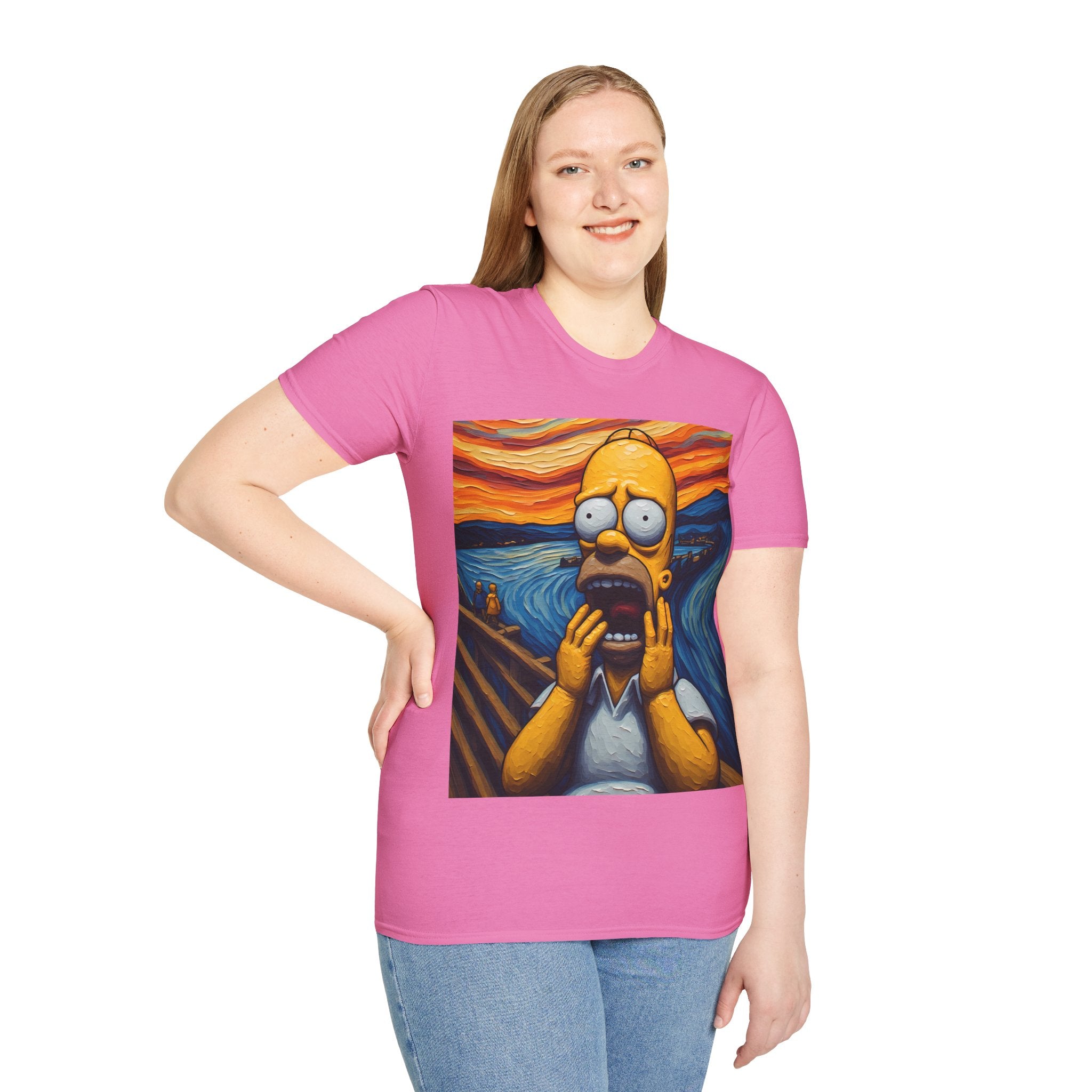 Homer Scream T-Shirt — Parody Pop Art Graphic Tee