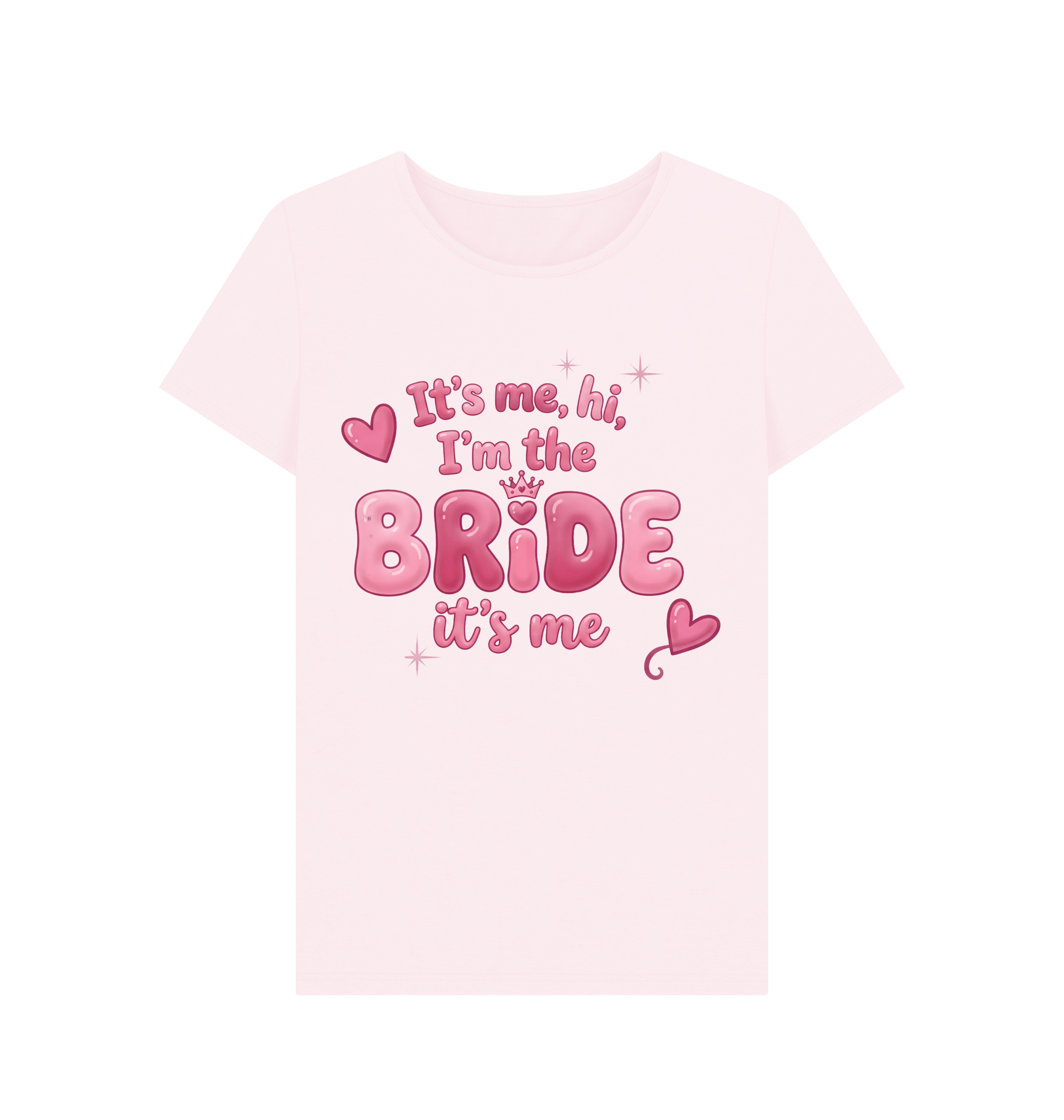 Pink Printed T-shirt Front