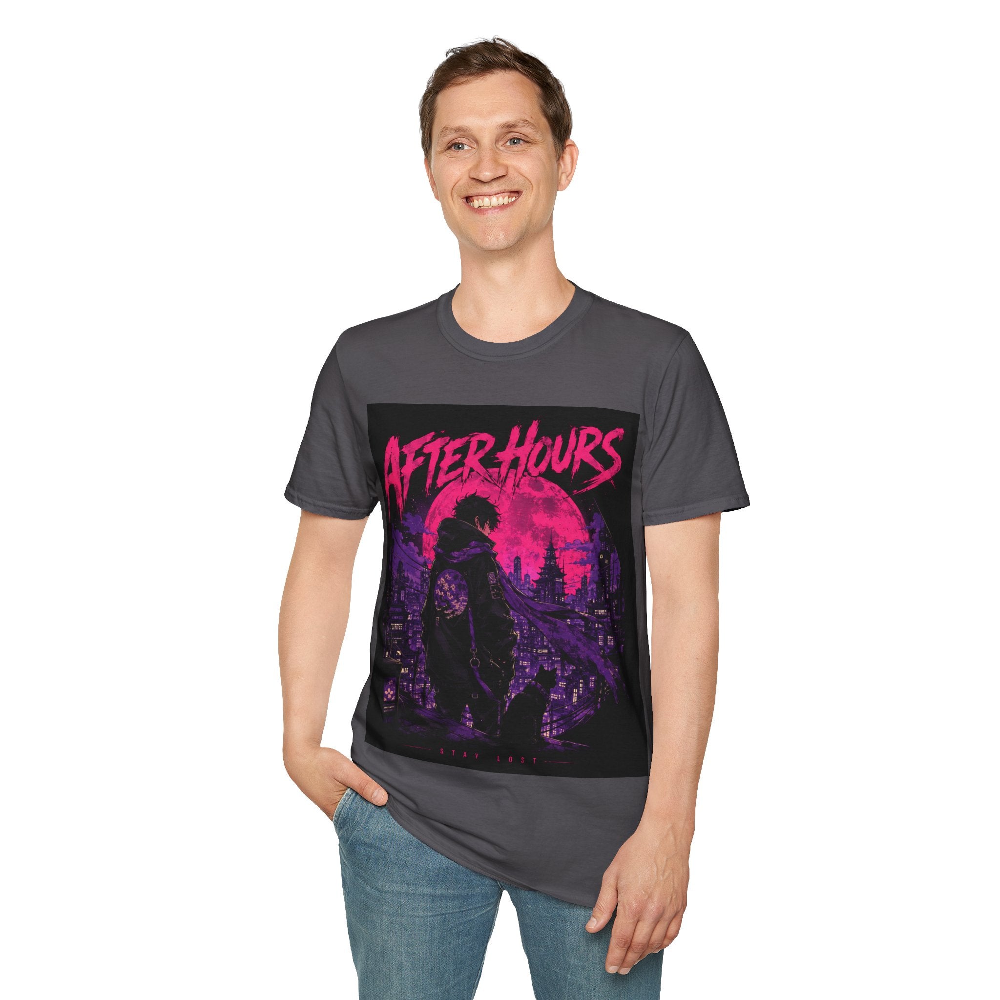 After Hours Graphic T-Shirt — Neon Night City Retro Tee