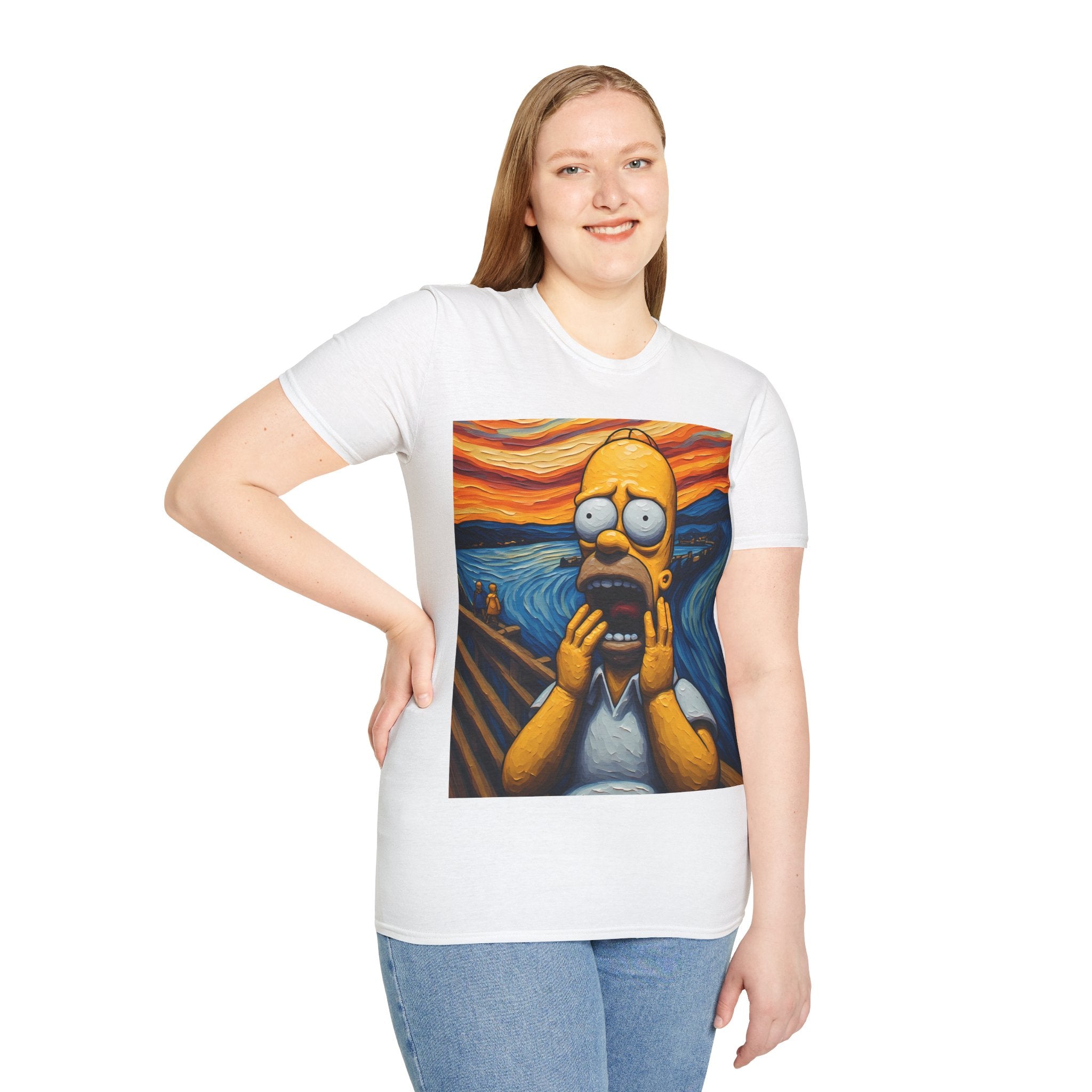 Homer Scream T-Shirt — Parody Pop Art Graphic Tee