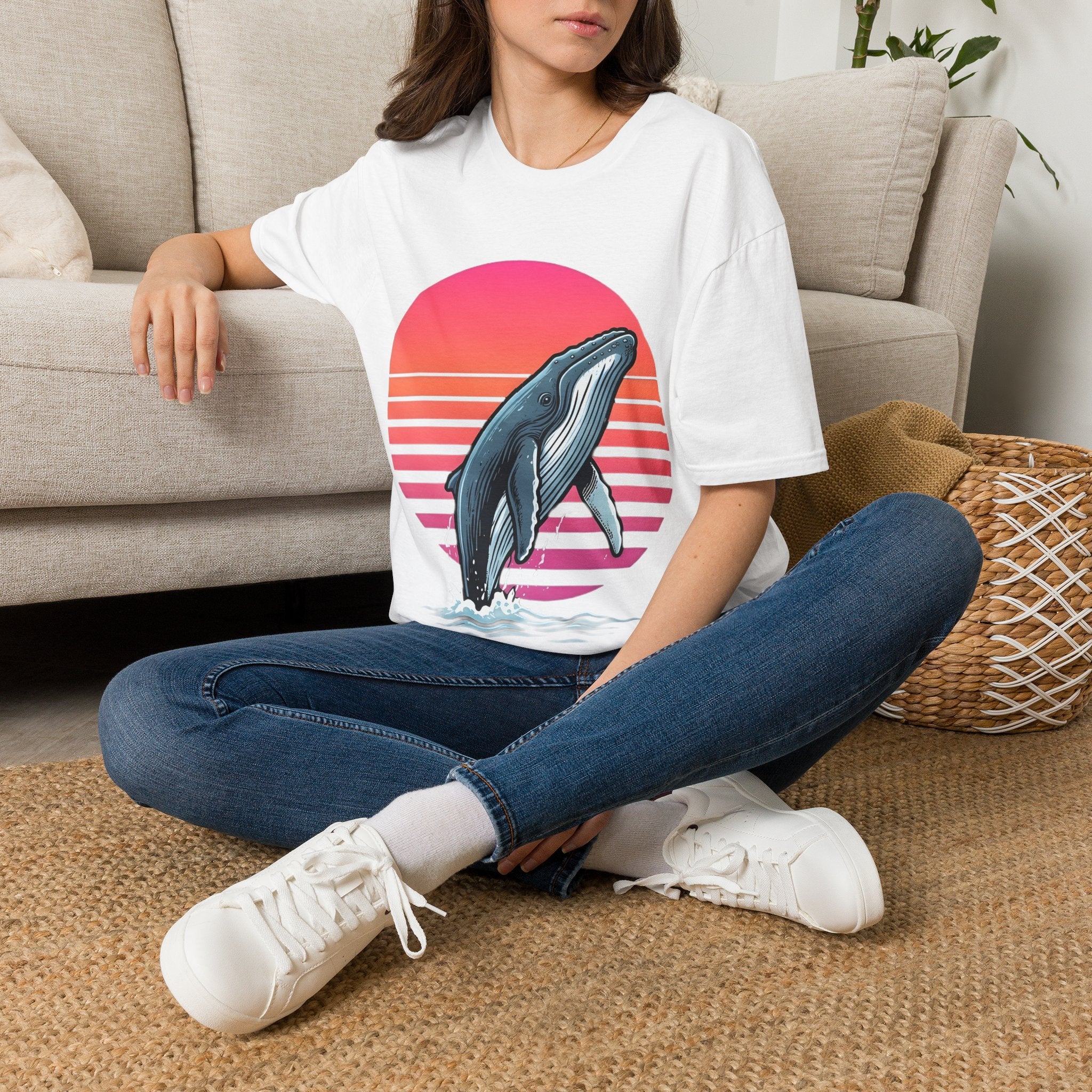 Pacific Breach - Vintage Whale / Summer Sealife T Shirt