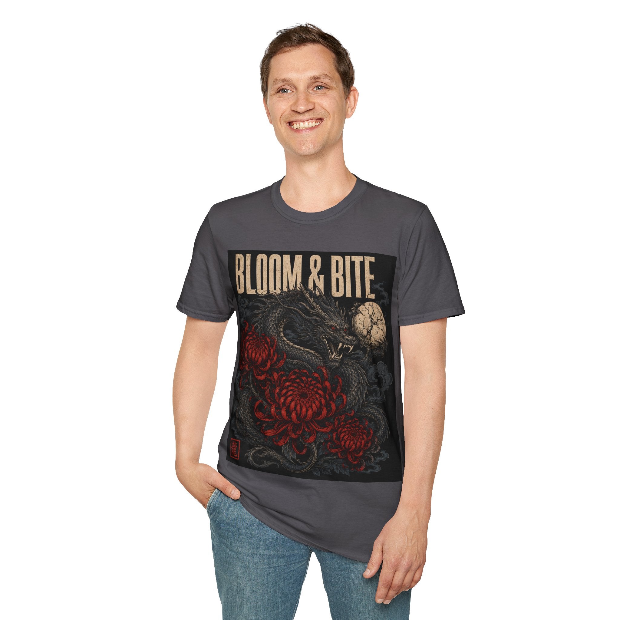 Bloom & Bite Dragon Floral Graphic Tee