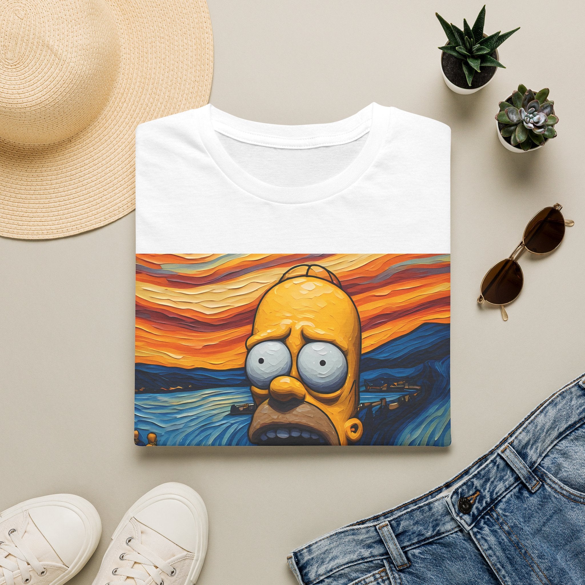 Homer Scream T-Shirt — Parody Pop Art Graphic Tee
