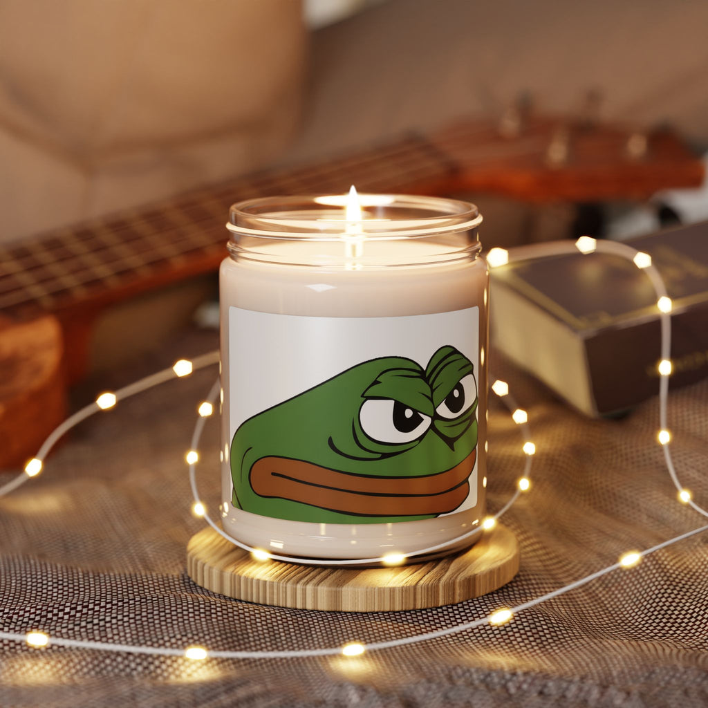 Pepe Frog Scented Soy Candle — 9oz Novelty Jar Candle