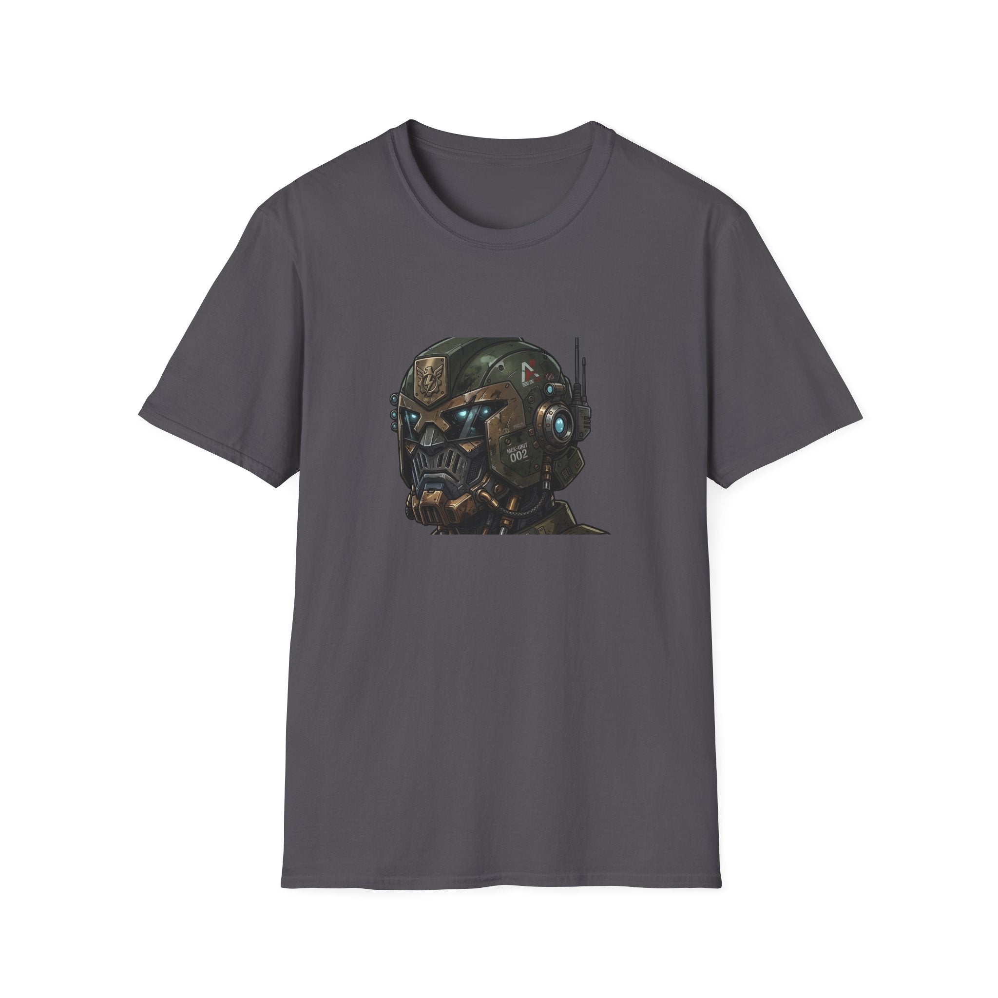 Sci‑Fi Cyber Mech Helmet T‑Shirt — Futuristic Pilot Helmet Graphic Tee