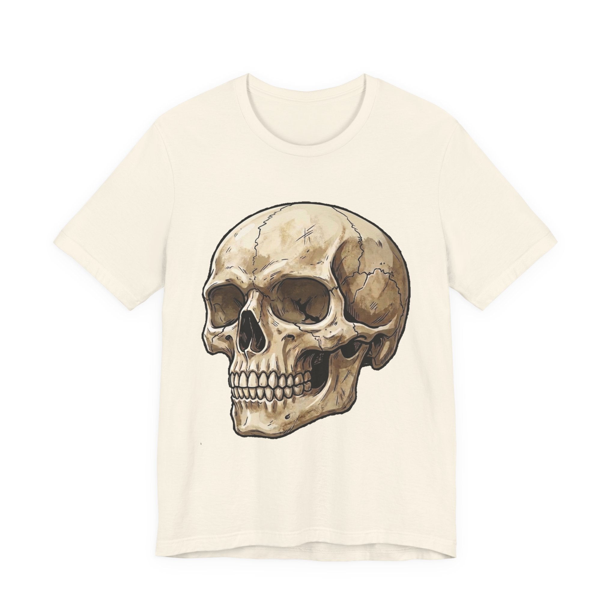 Skull Illustration T-Shirt — Vintage Anatomical Skull Tee