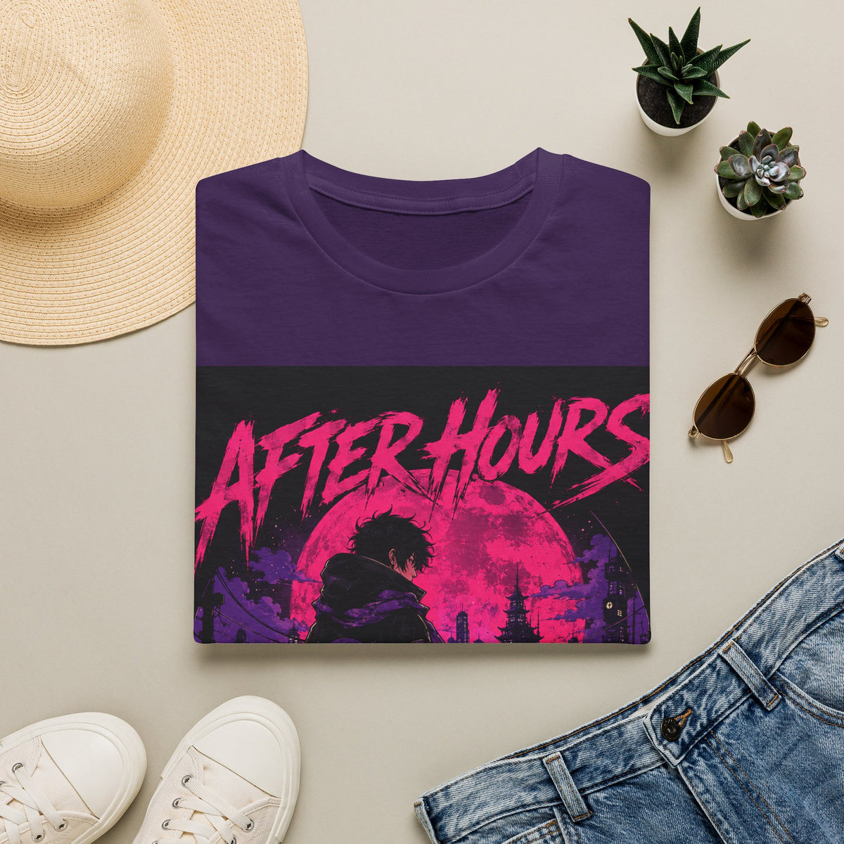 After Hours Graphic T-Shirt — Neon Night City Retro Tee