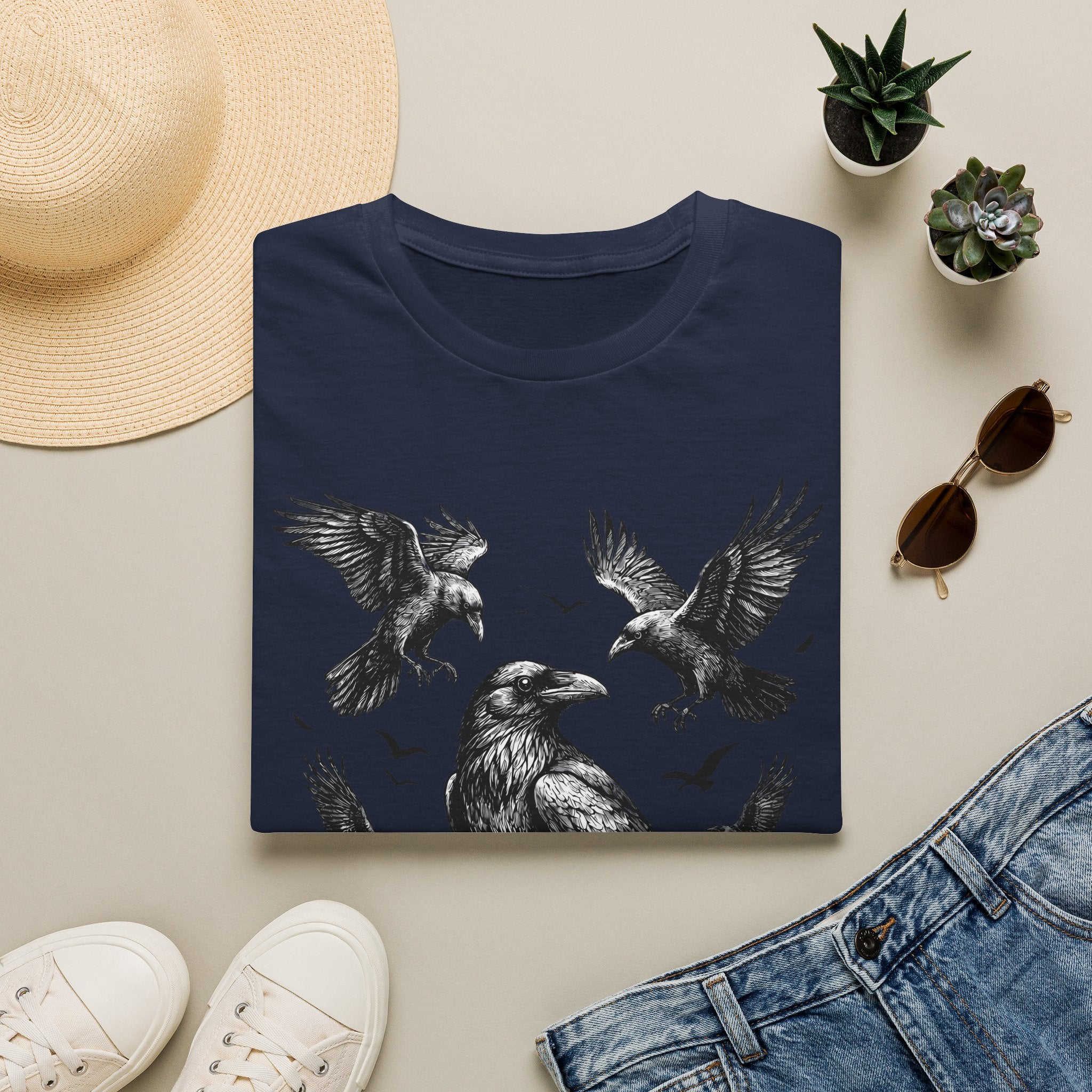 Murder of Crows - Gothic / Dark Fantasy Crow T-Shirt