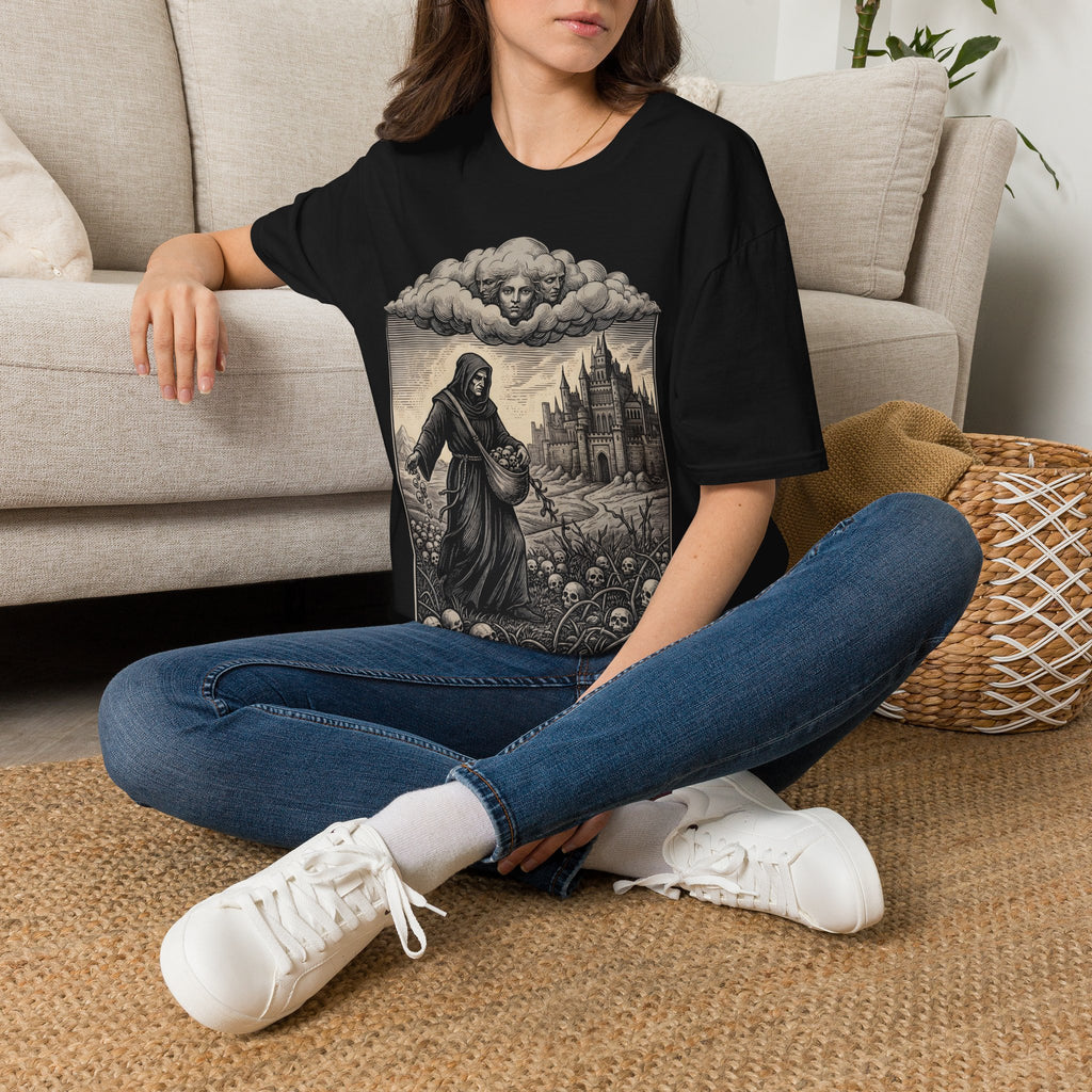 Watch over the Dead - T-Shirt, Gothic / Dark Fantasy Skull Design