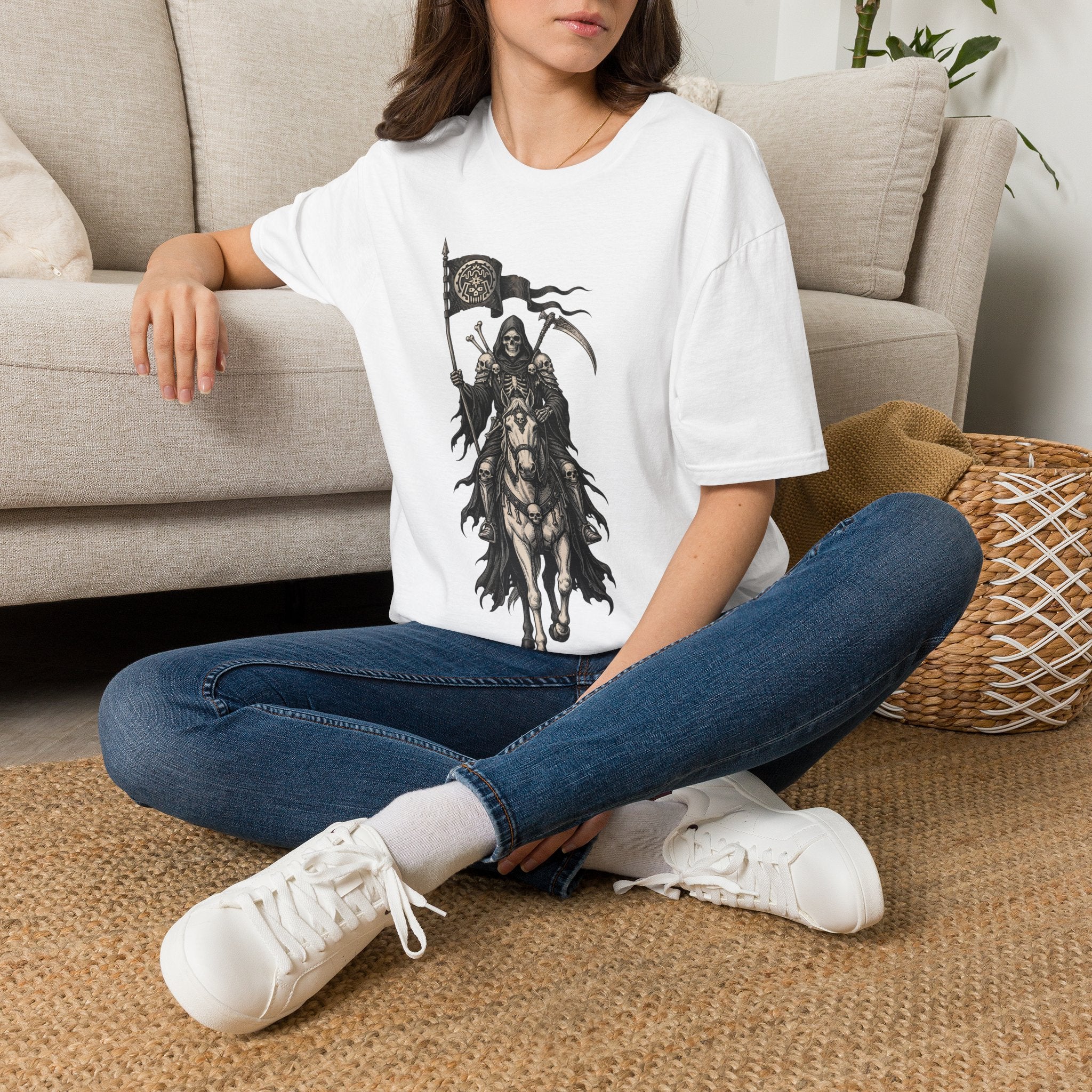 Fear the Reaper - T-Shirt Gothic / Fantasy Grim Reaper