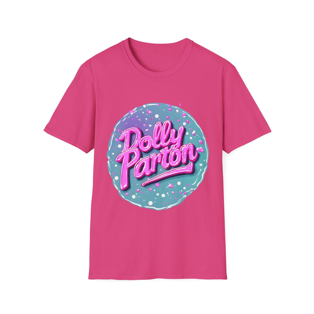 Dolly Parton Retro Neon Logo T‑Shirt