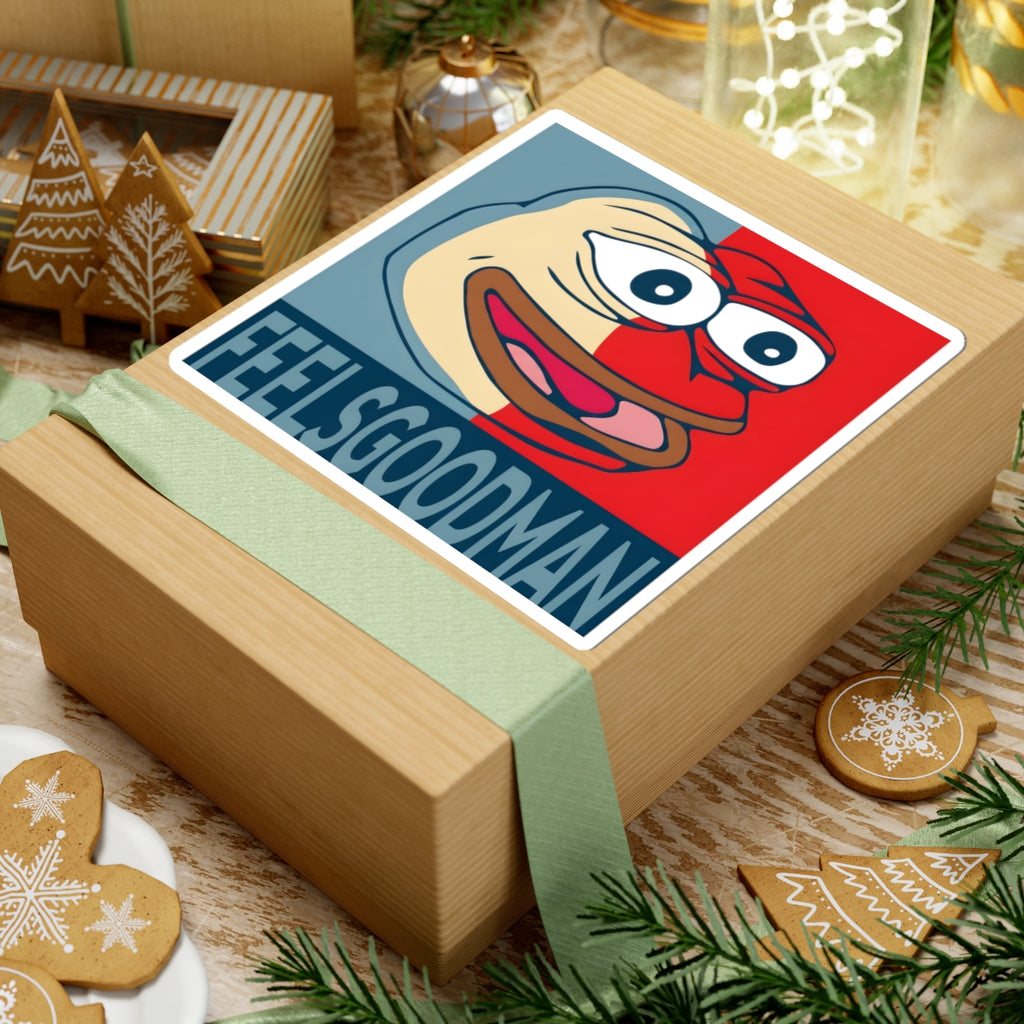 FeelsGoodMan Pepe Sticker — Retro Pop Art Kiss-Cut Vinyl Decal