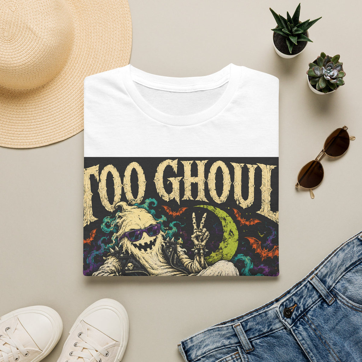 Too Ghoul For You T-Shirt — Retro Halloween Ghost Pumpkin Tee