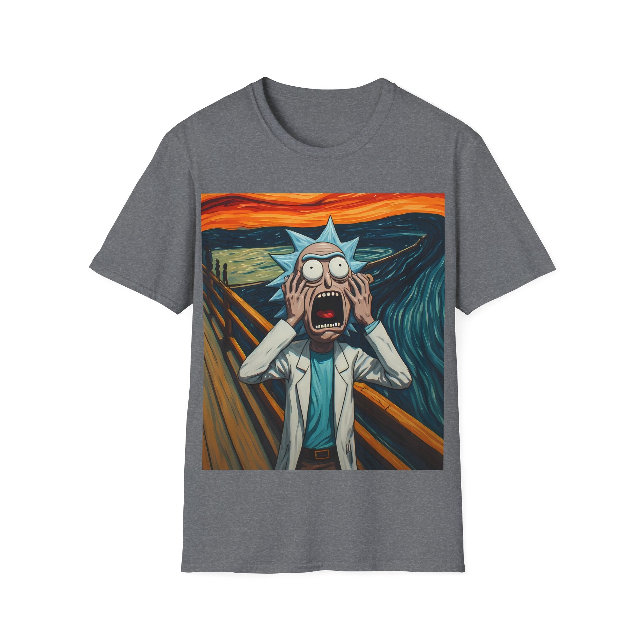 Rick Scream Tee — Rick and Morty Parody of The Scream T-Shirt