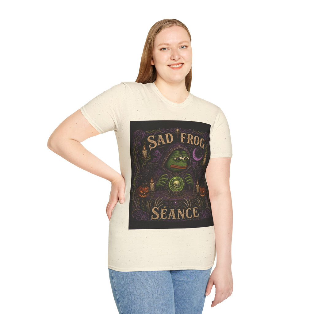 Sad Frog Séance T-Shirt — Moody Witchy Frog Graphic Tee