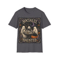 Socially Haunted T-Shirt — Cute Ghost Halloween Graphic Tee