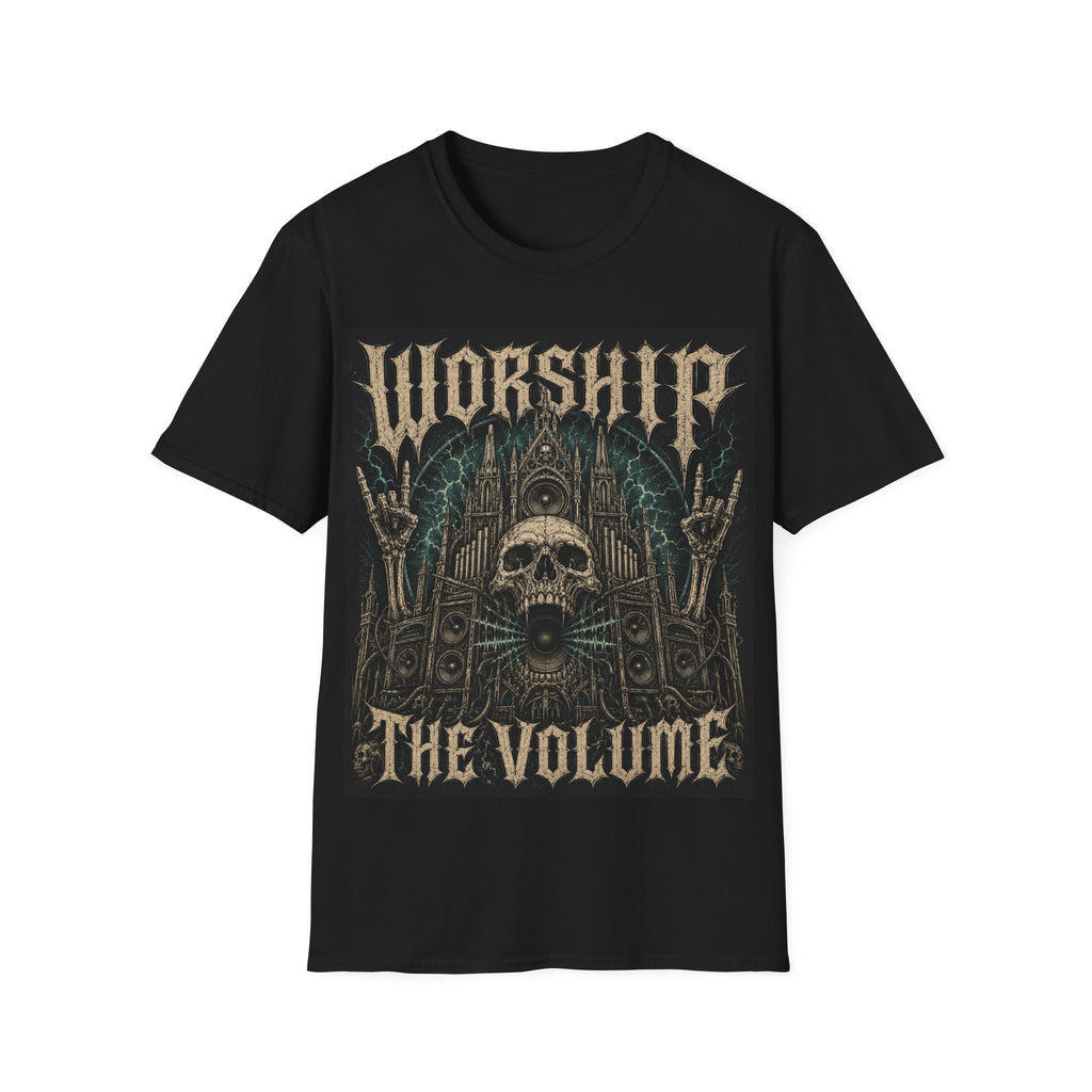 Worship the Void Gothic Skull T-Shirt