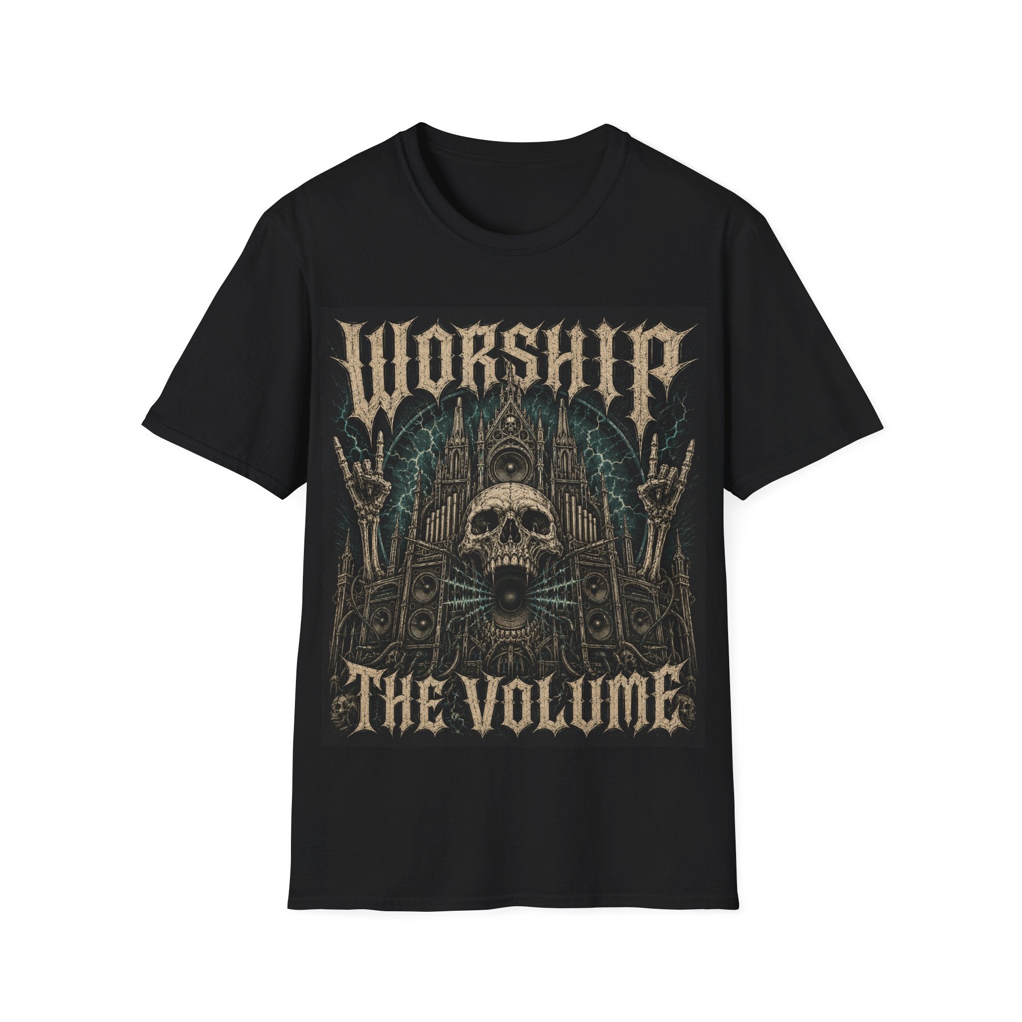 Worship the Void Gothic Skull T-Shirt