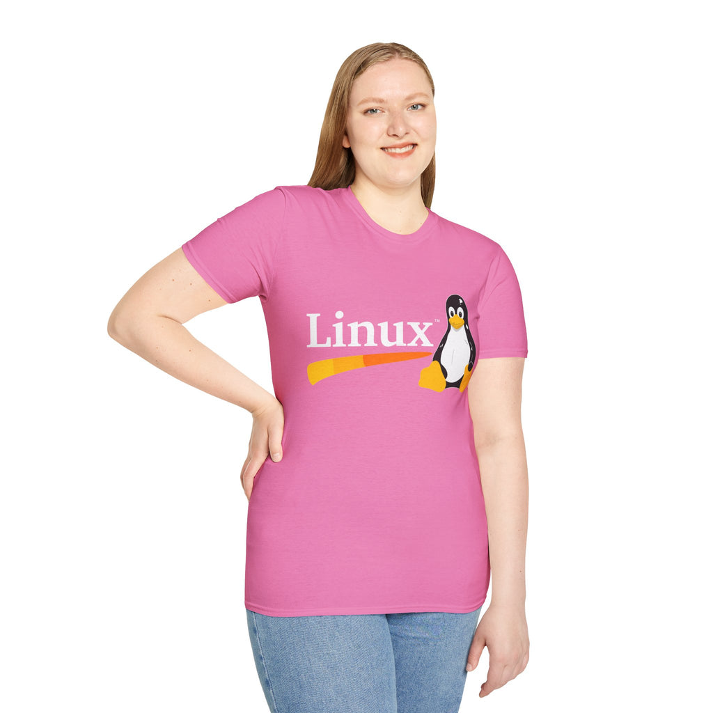 Linux Penguin Logo T‑Shirt — Retro Tech Tee for Developers & Open Source Fans