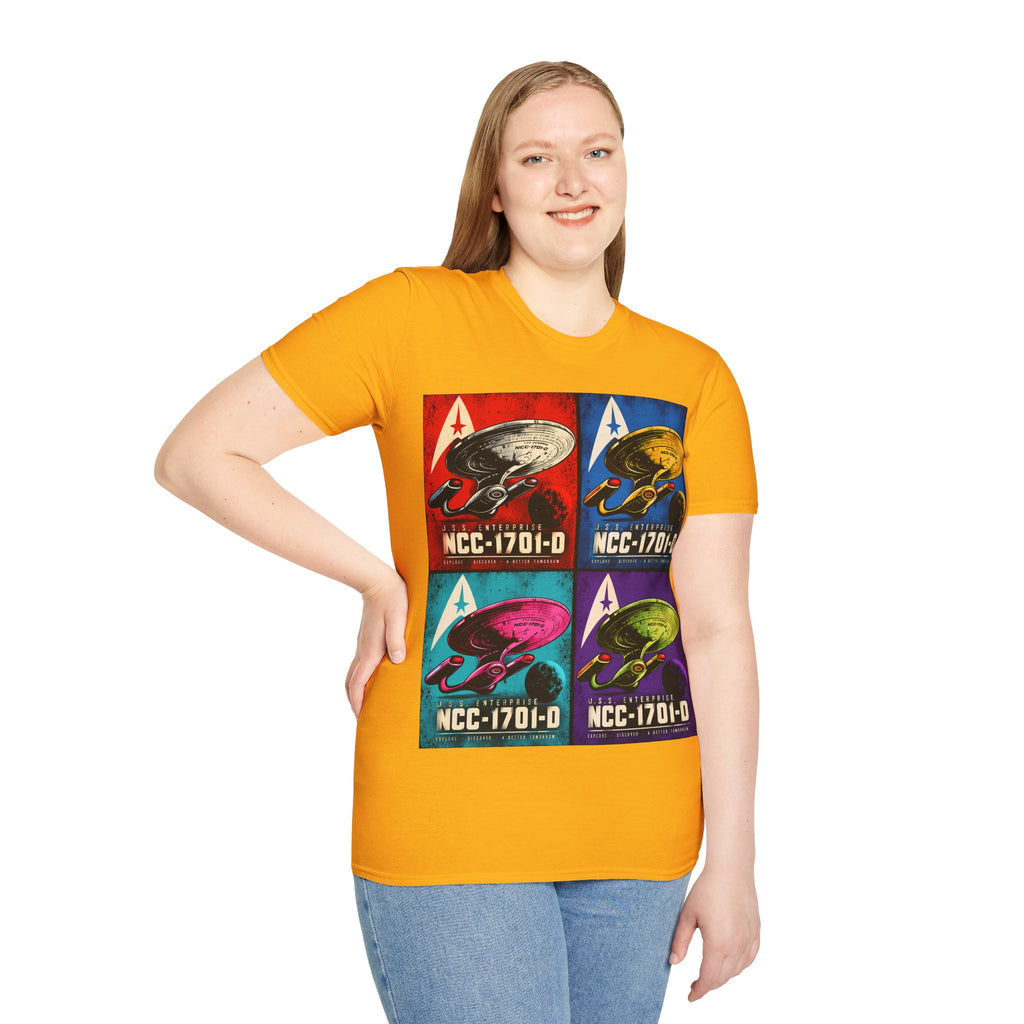 Starship NCC-1701-D Pop Art T-Shirt
